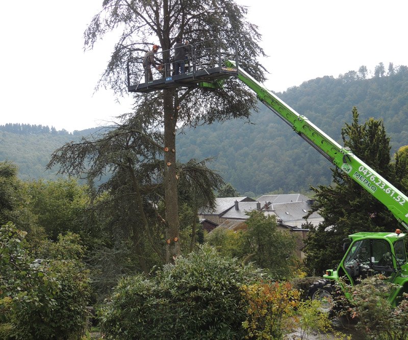 Travail en hauteur avec élévateur